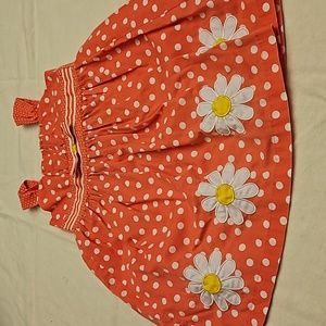 4t pink and white daisy dress